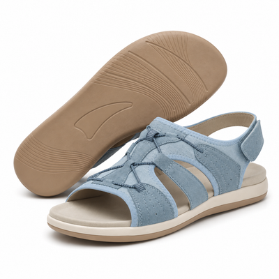 Veluwe Bries - Comfortabele & Voetvriendelijke Barefoot Sandalen - Licht Blauw