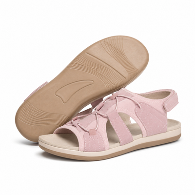 Veluwe Bries - Comfortabele & Voetvriendelijke Barefoot Sandalen - Roze