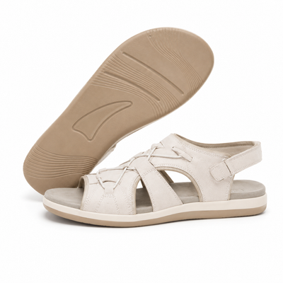 Veluwe Bries - Comfortabele & Voetvriendelijke Barefoot Sandalen - Wit