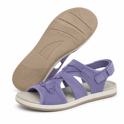 Veluwe Bries - Comfortabele & Voetvriendelijke Barefoot Sandalen - Paars